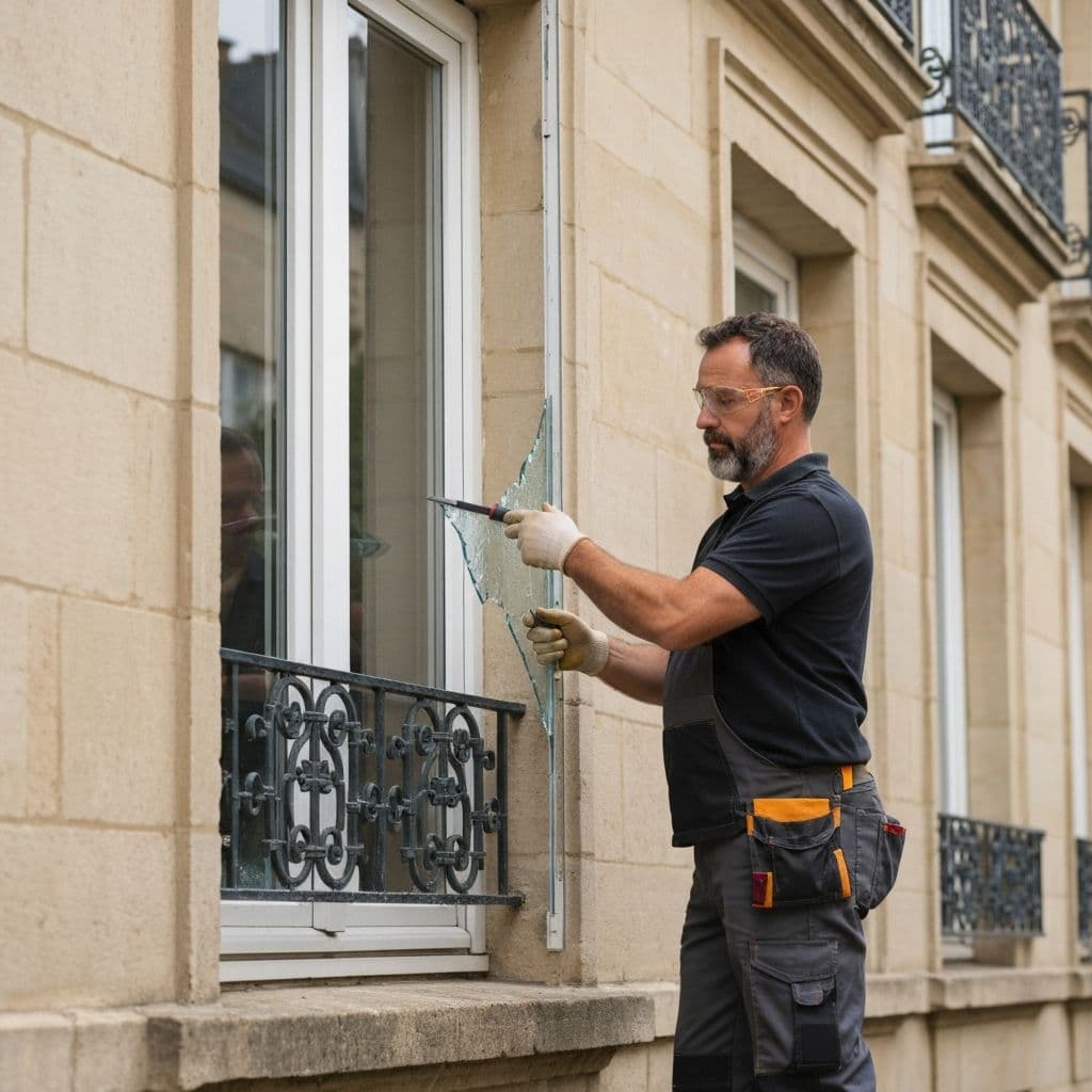 Remplacement vitrage brisé