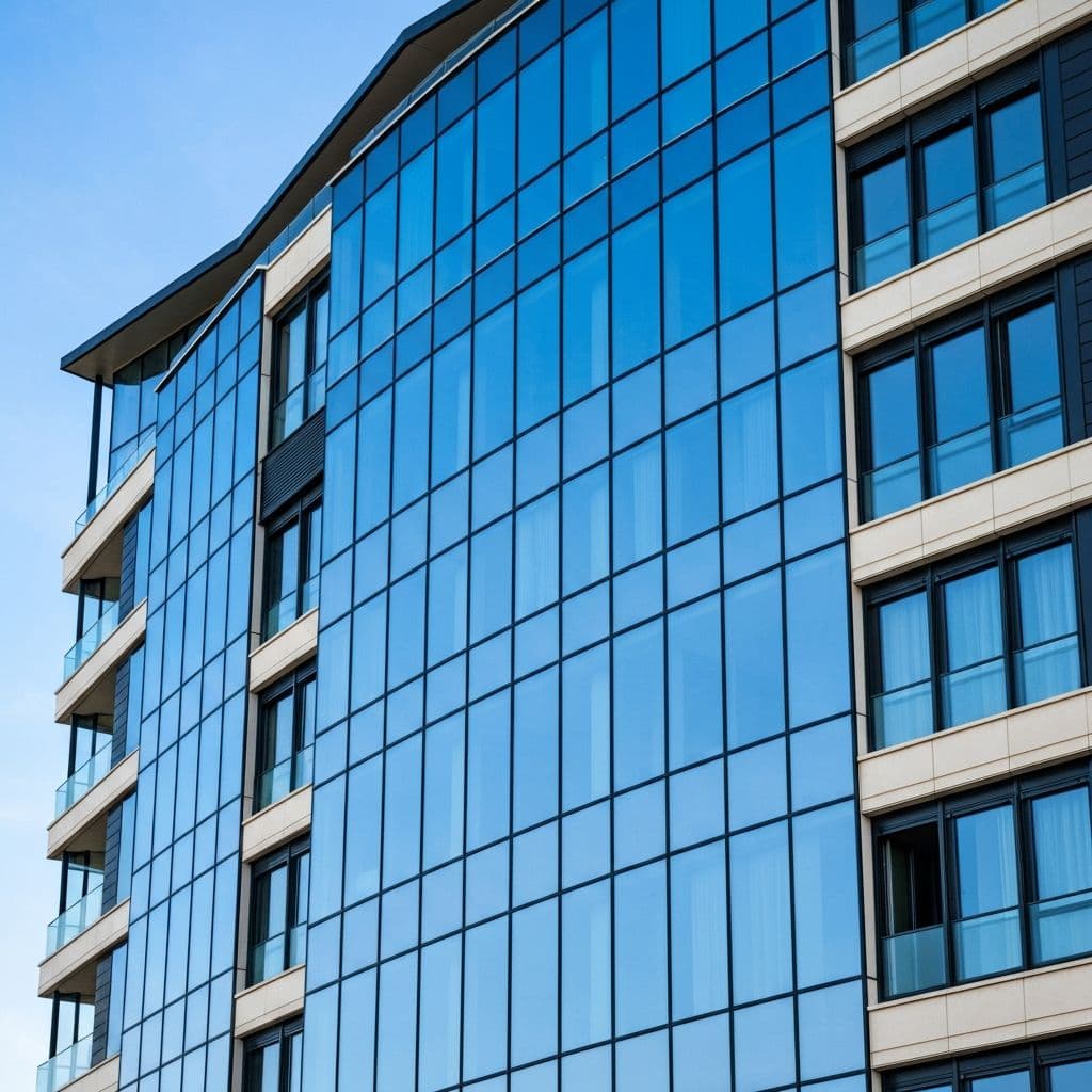 Façade vitrée immeuble